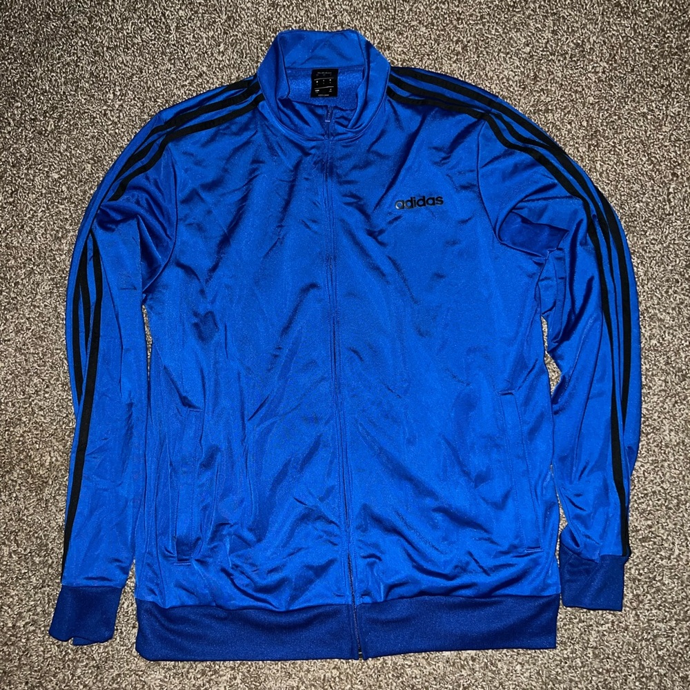 Adidas Vintage OG Blue Black Athletic Jacket